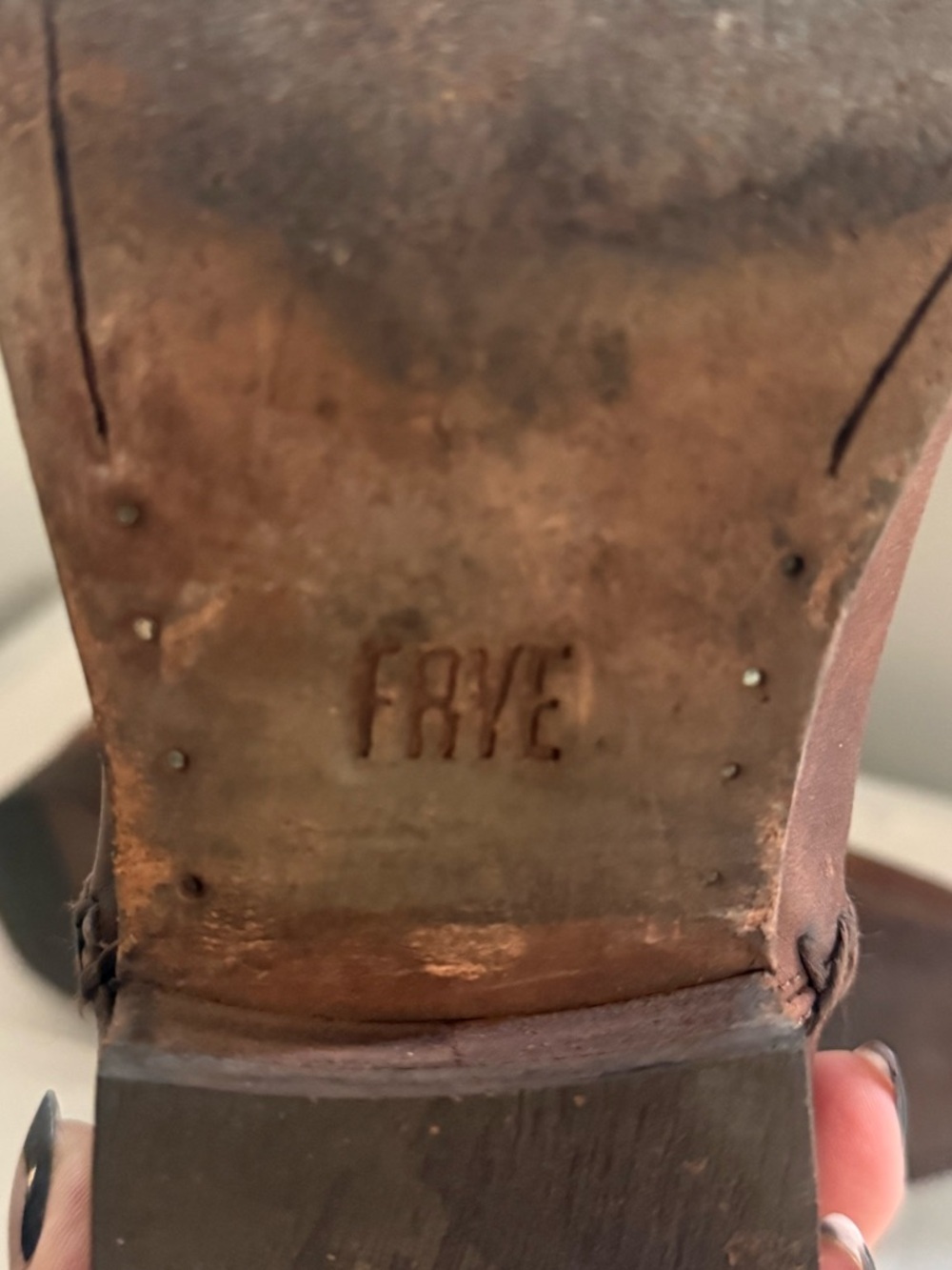 Frye Melissa Chelsea Boots in Cognac Leather Size 8.5 - Picture 14 of 16